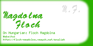 magdolna floch business card